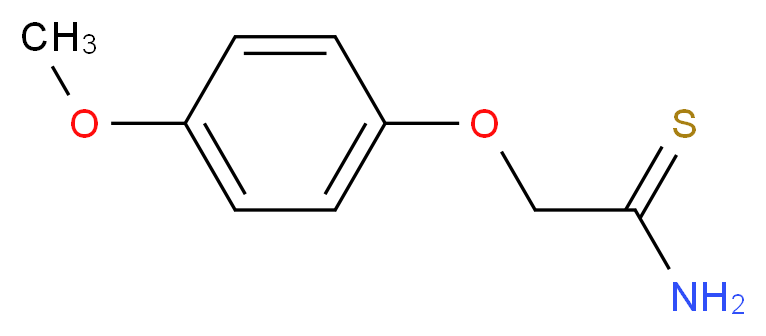 2-(4-methoxyphenoxy)ethanethioamide_分子结构_CAS_)