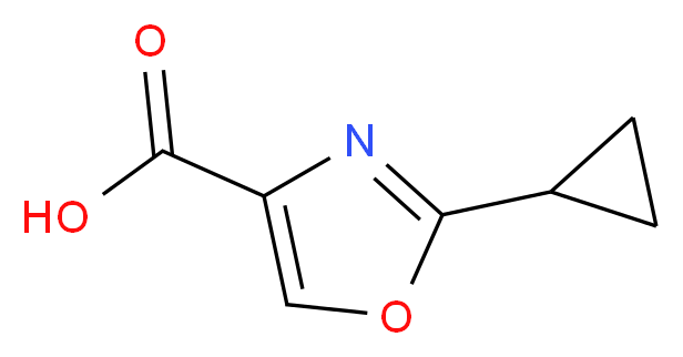 2-cyclopropyl-1,3-oxazole-4-carboxylic acid_分子结构_CAS_1060816-04-7