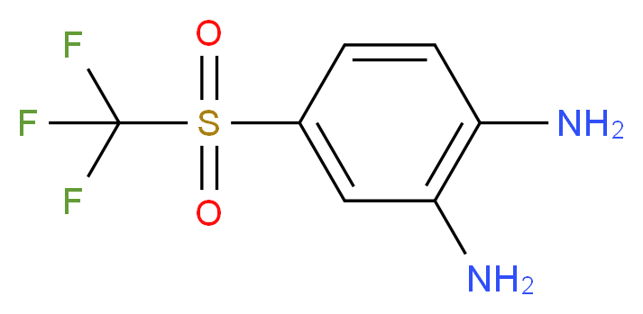 4-trifluoromethanesulfonylbenzene-1,2-diamine_分子结构_CAS_2355-16-0
