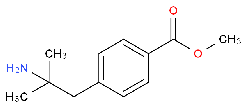 methyl 4-(2-amino-2-methylpropyl)benzoate_分子结构_CAS_74733-66-7)