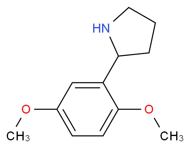 2-(2,5-dimethoxyphenyl)pyrrolidine_分子结构_CAS_)