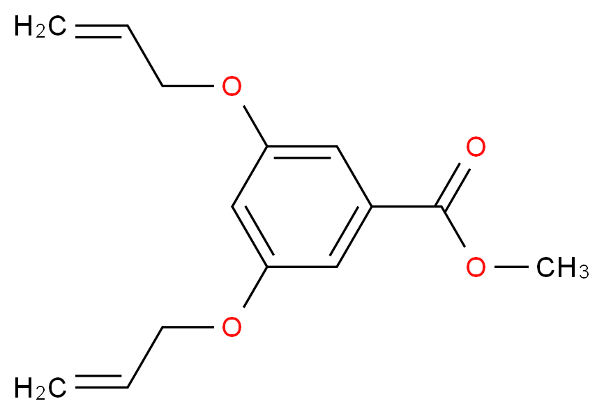 Methyl 3,5-bis(allyloxy)benzenecarboxylate_分子结构_CAS_135710-38-2)