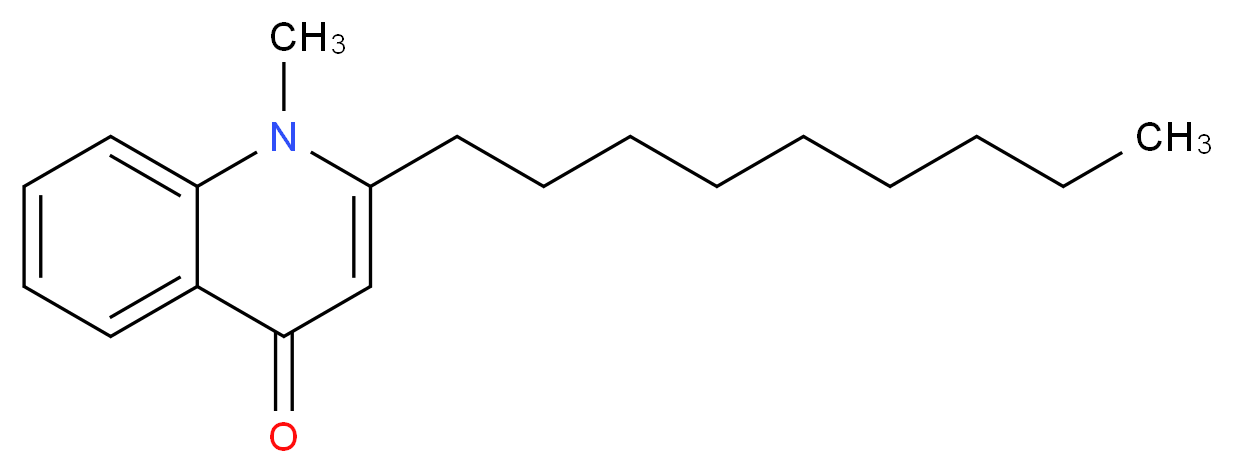 1-methyl-2-nonyl-1,4-dihydroquinolin-4-one_分子结构_CAS_68353-24-2