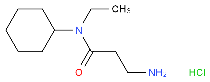 3-Amino-N-cyclohexyl-N-ethylpropanamide hydrochloride_分子结构_CAS_)