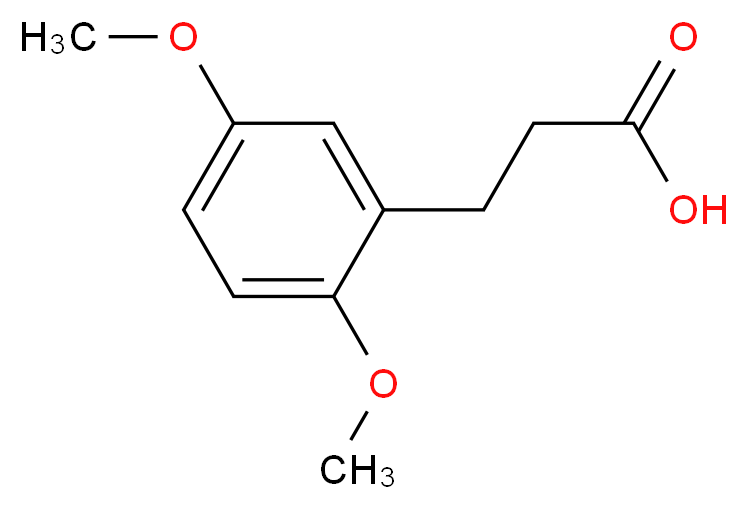 3-(2,5-二甲氧基苯基)丙酸_分子结构_CAS_10538-49-5)