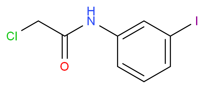 2-chloro-N-(3-iodophenyl)acetamide_分子结构_CAS_2564-01-4)