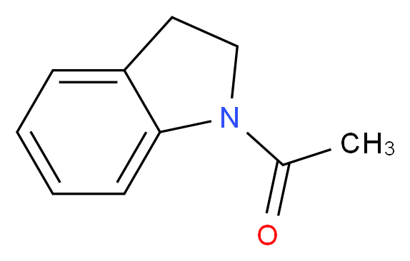 N-乙酰基吲哚啉_分子结构_CAS_16078-30-1)