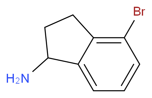 4-bromo-2,3-dihydro-1H-inden-1-amine_分子结构_CAS_903557-28-8