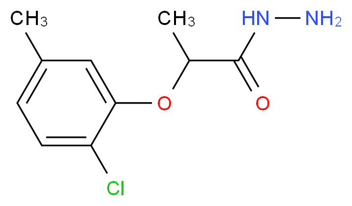 2-(2-Chloro-5-methylphenoxy)propanohydrazide_分子结构_CAS_588680-01-7)