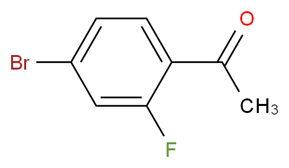 1-(4-bromo-2-fluorophenyl)ethan-1-one_分子结构_CAS_625446-22-2