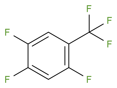 1,2,4-trifluoro-5-(trifluoromethyl)benzene_分子结构_CAS_112290-07-0