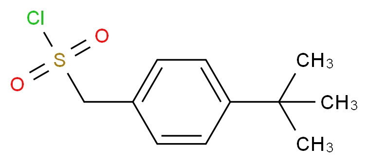 (4-tert-butylphenyl)methanesulfonyl chloride_分子结构_CAS_519056-61-2