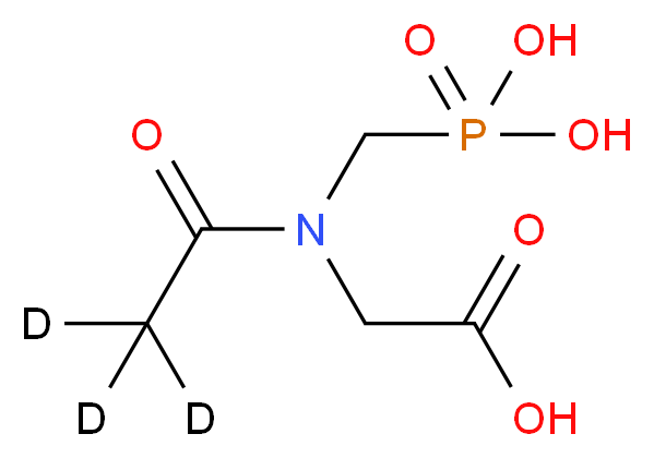 2-[N-(phosphonomethyl)(<sup>2</sup>H<sub>3</sub>)acetamido]acetic acid_分子结构_CAS_1346604-36-1