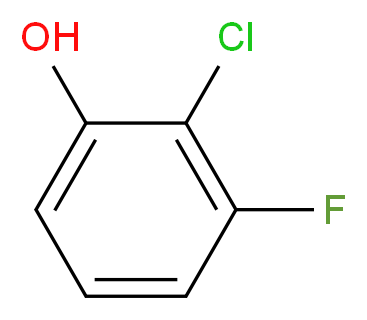 2-Chloro-3-fluorophenol_分子结构_CAS_863870-86-4)