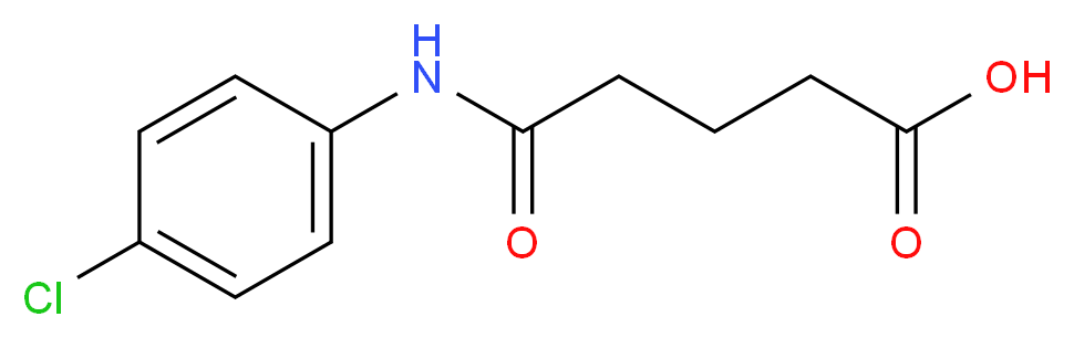 4-[(4-chlorophenyl)carbamoyl]butanoic acid_分子结构_CAS_40828-92-0