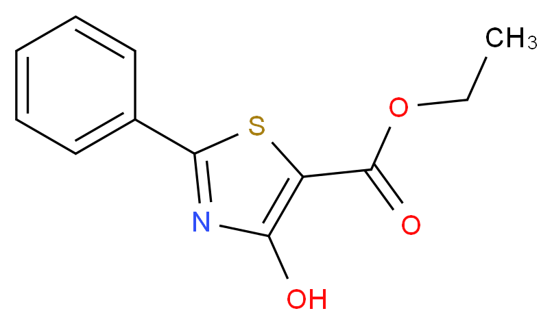 Ethyl 4-hydroxy-2-phenyl-1,3-thiazole-5-carboxylate_分子结构_CAS_)