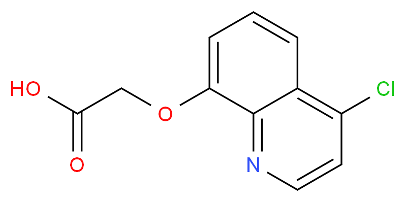 2-[(4-chloroquinolin-8-yl)oxy]acetic acid_分子结构_CAS_88349-88-6