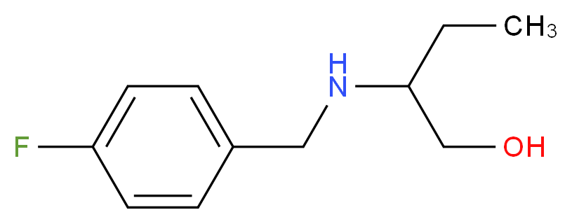 2-{[(4-fluorophenyl)methyl]amino}butan-1-ol_分子结构_CAS_869943-02-2