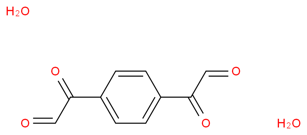 4-Phenylenediglyoxal dihydrate 95%_分子结构_CAS_48160-61-8)