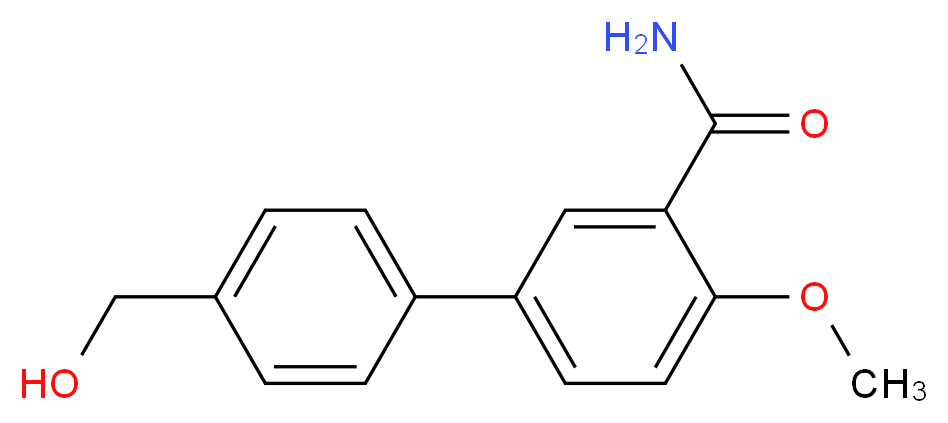 4'-(hydroxymethyl)-4-methoxybiphenyl-3-carboxamide_分子结构_CAS_)