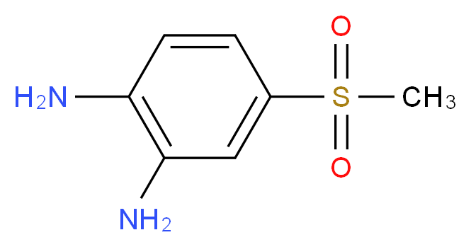 4-methanesulfonylbenzene-1,2-diamine_分子结构_CAS_)