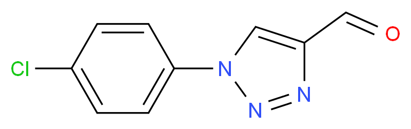 1-(4-Chlorophenyl)-1H-1,2,3-triazole-4-carbaldehyde_分子结构_CAS_113934-27-3)