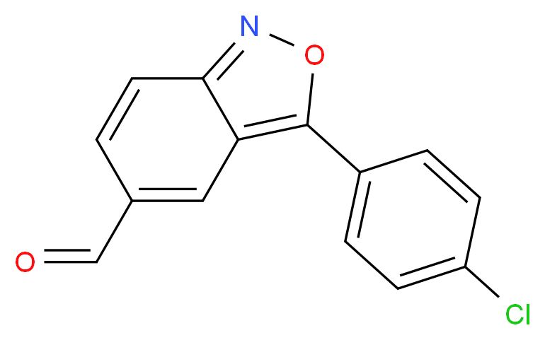 3-(4-Chlorophenyl)-2,1-benzisoxazole-5-carbaldehyde_分子结构_CAS_)