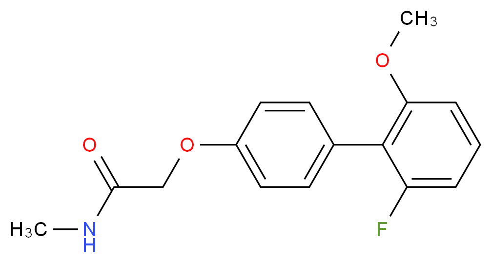2-[(2'-fluoro-6'-methoxybiphenyl-4-yl)oxy]-N-methylacetamide_分子结构_CAS_)