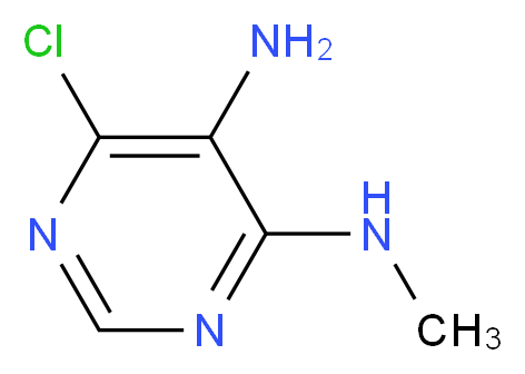 6-chloro-4-N-methylpyrimidine-4,5-diamine_分子结构_CAS_52602-68-3