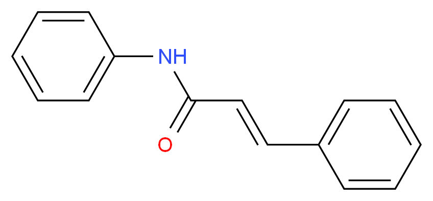 (2E)-N,3-diphenylprop-2-enamide_分子结构_CAS_25775-89-7