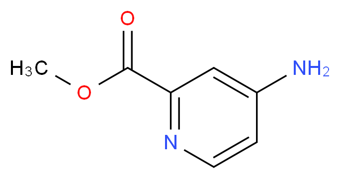 methyl 4-aminopyridine-2-carboxylate_分子结构_CAS_71469-93-7