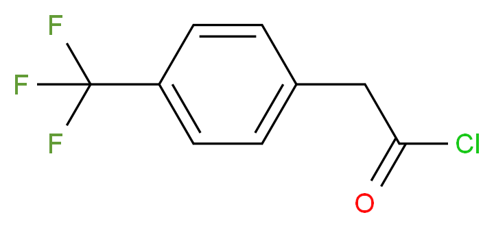 4-(Trifluoromethyl)phenylacetyl chloride 95%_分子结构_CAS_)
