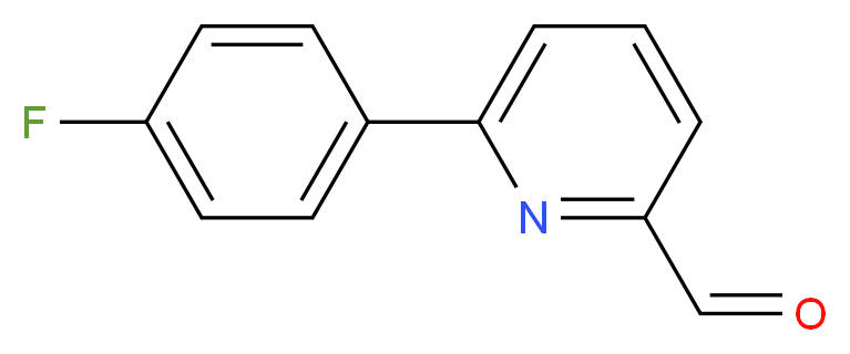 6-(4-氟苯基)吡啶-2-甲醛_分子结构_CAS_157402-44-3)