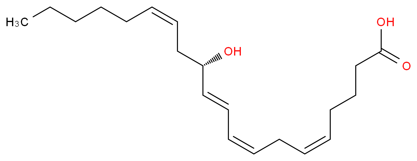 12(S)-Hydroxy (5Z,8Z,10E,14Z)-Eicosatetraenoic Acid_分子结构_CAS_54397-83-0)