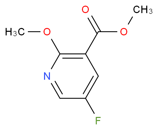 Methyl 5-fluoro-2-methoxynicotinate_分子结构_CAS_122433-52-7)