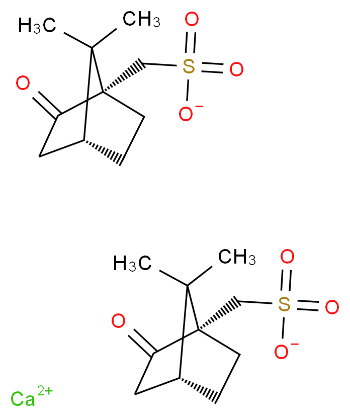 CALCIUM CAMPHORSULFONATE_分子结构_CAS_1331-87-9)