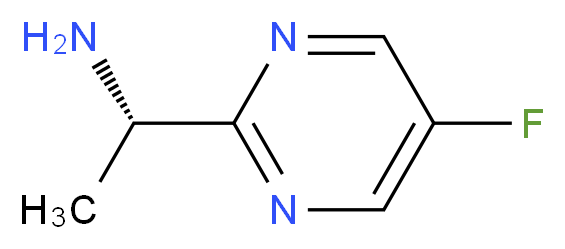 (1S)-1-(5-FLUOROPYRIMIDIN-2-YL)ETHANAMINE_分子结构_CAS_905587-29-3)