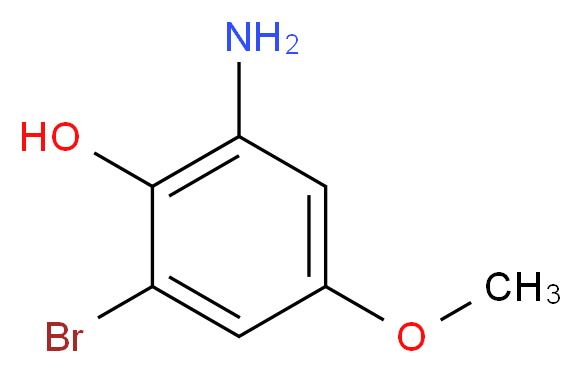 2-Amino-6-bromo-4-methoxyphenol 93%_分子结构_CAS_206872-01-7)