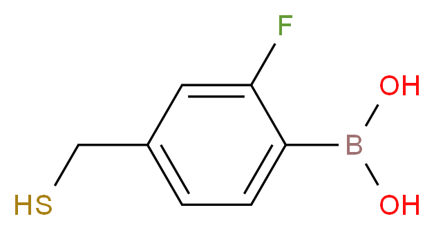 [2-fluoro-4-(sulfanylmethyl)phenyl]boronic acid_分子结构_CAS_957060-84-3