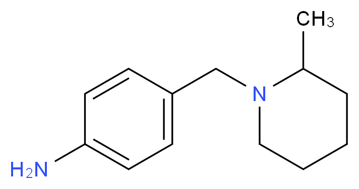 4-(2-Methyl-piperidin-1-ylmethyl)-phenylamine_分子结构_CAS_)