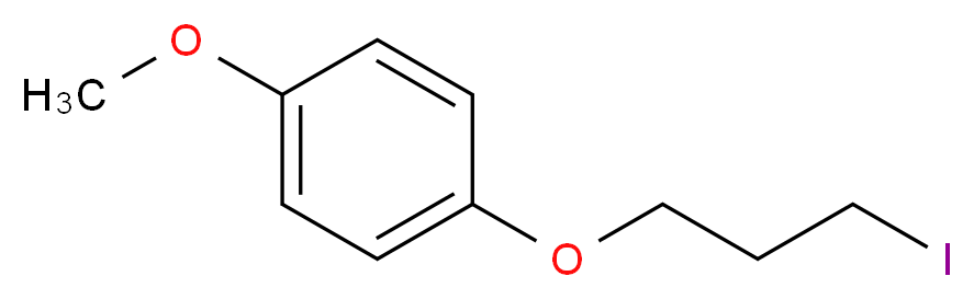 3-(4-甲氧基苯氧基)-1-碘丙烷_分子结构_CAS_118943-23-0)