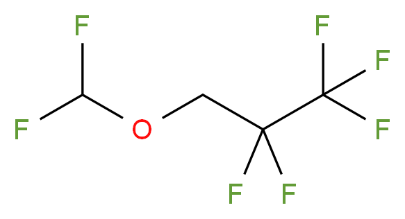 3-(difluoromethoxy)-1,1,1,2,2-pentafluoropropane_分子结构_CAS_56860-81-2