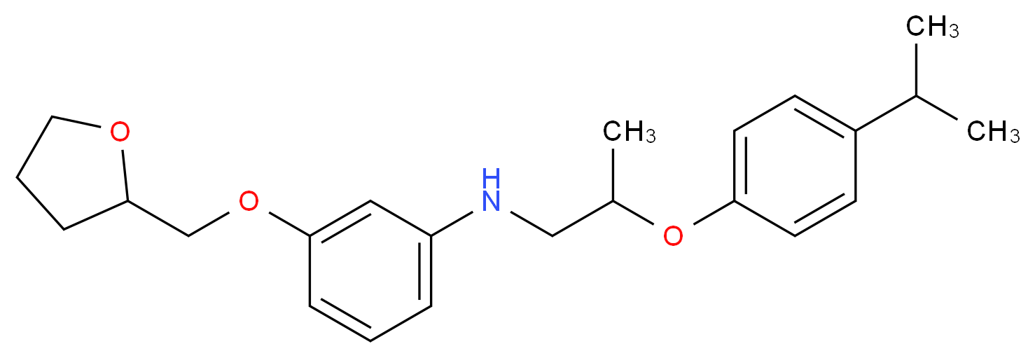 N-[2-(4-Isopropylphenoxy)propyl]-3-(tetrahydro-2-furanylmethoxy)aniline_分子结构_CAS_)