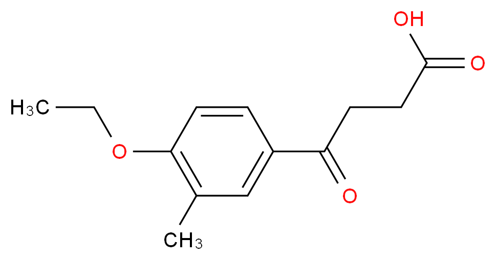 4-(4-ethoxy-3-methylphenyl)-4-oxobutanoic acid_分子结构_CAS_150435-98-6)