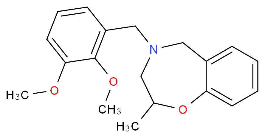 4-(2,3-dimethoxybenzyl)-2-methyl-2,3,4,5-tetrahydro-1,4-benzoxazepine_分子结构_CAS_)