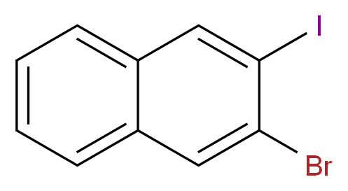 2-bromo-3-iodonaphthalene_分子结构_CAS_102153-44-6