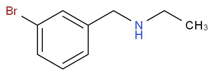 (3-bromobenzyl)ethylamine_分子结构_CAS_90389-91-6)