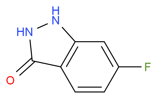 6-fluoro-2,3-dihydro-1H-indazol-3-one_分子结构_CAS_862274-39-3