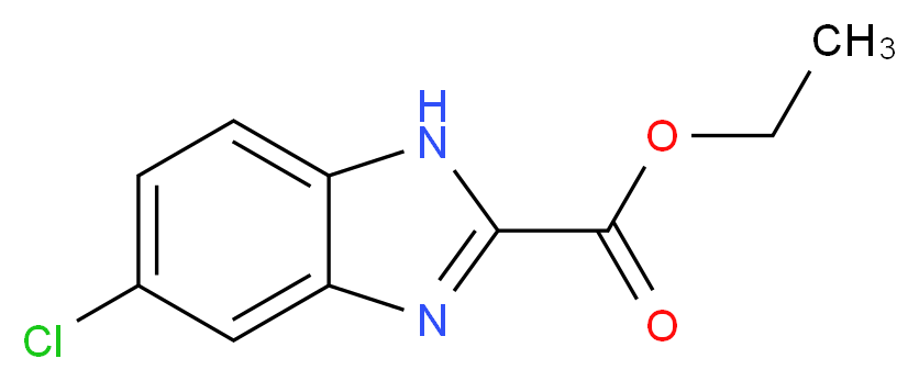 ethyl 5-chloro-1H-1,3-benzodiazole-2-carboxylate_分子结构_CAS_30192-44-0