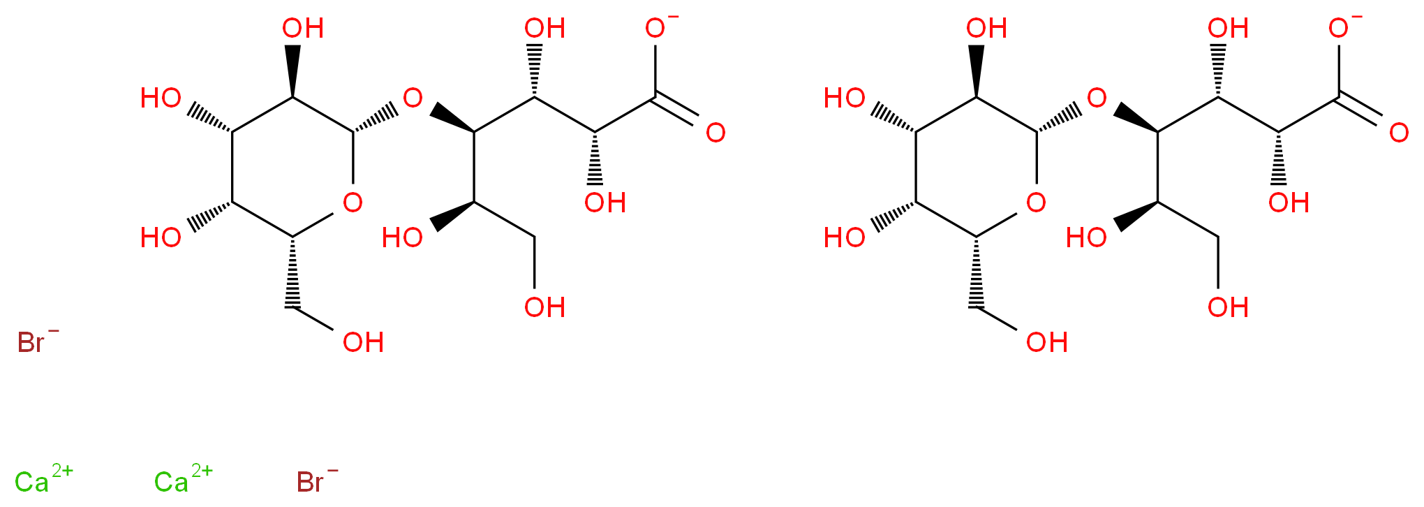 CALCIUM BROMOLACTOBIONATE_分子结构_CAS_33659-28-8)